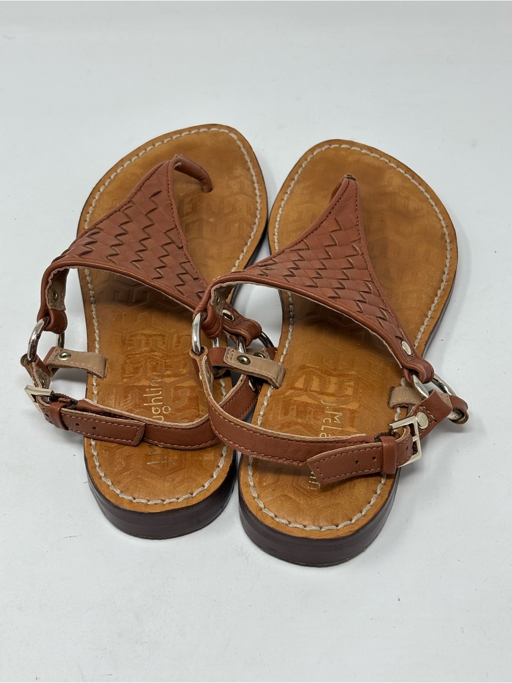 J. McLaughlin Nolita leather slingback sandals size 8 - Picture 3 of 13